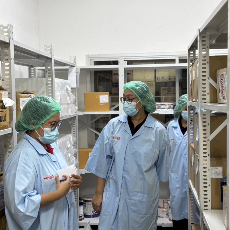 กองควบคุมอาหารและยาสัตว์ เข้าตรวจประเมินระบบ GHPs และ HACCP โรงงานผลิตอาหารสัตว์  ประเภทวัตถุที่ผสมแล้ว ชนิดสารผสมล่วงหน้า (พรีมิกซ์) ในพื้นที่จังหวัดปทุมธานี