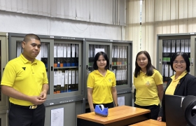 กองควบคุมอาหารและยาสัตว์ ทำการตรวจเยี่ยมการดำเนินงานกิจกรรม 5ส. ภายในหน่วยงาน